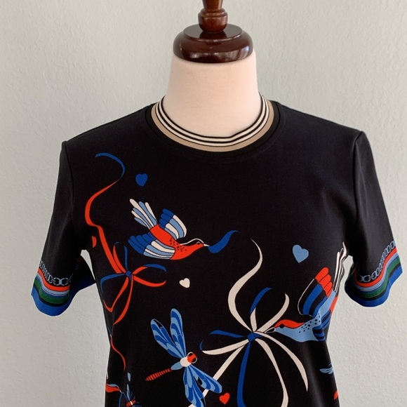 Tory Burch Paradise Bird Tshirt Dress - Picture 6 of 15
